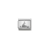 Nomination Composable Classic MONUMENTS RELIEF acciaio e argento 925 (20_Kuppel Petersdom)
